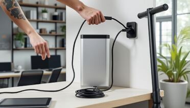 découvrez s'il est possible de recharger une batterie de scooter électrique au travail sans avoir besoin d'une installation spécifique, et quelles précautions prendre.