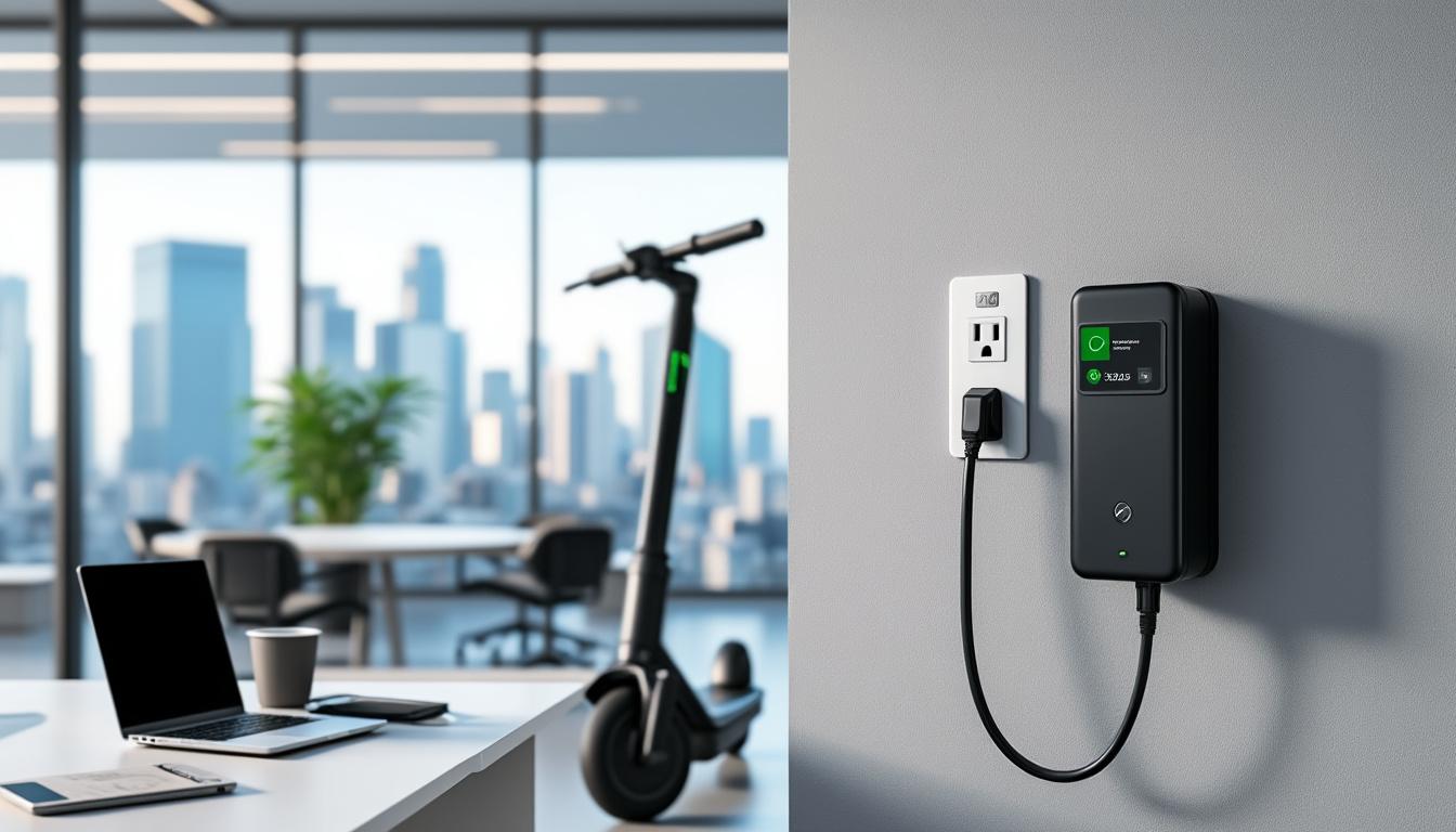 découvrez si vous pouvez recharger la batterie de votre scooter électrique au travail sans besoin d'installation spéciale, et quelles précautions prendre pour une recharge sécurisée.