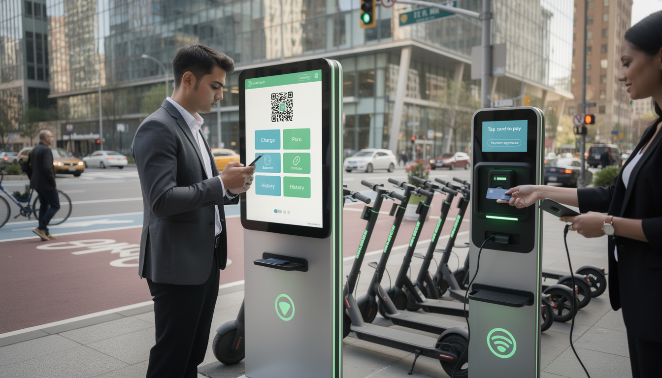 découvrez les solutions de paiement innovantes pour la recharge publique des scooters électriques, facilitant l'accès à l'énergie pour vos déplacements urbains.