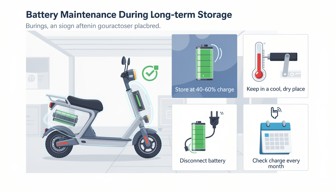 découvrez les conseils essentiels pour maintenir la batterie de votre scooter électrique en bon état durant les périodes d'inactivité et prolonger sa durée de vie.